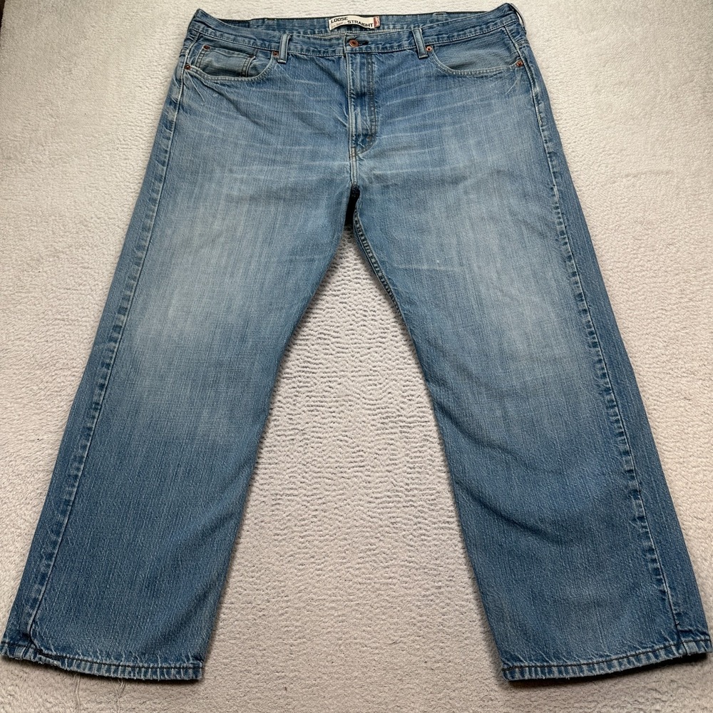 Levis 569 Jeans Mens 42x30 (FITS 44x29) Baggy Relaxed Fit Loose Straight FLAW